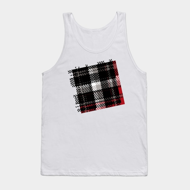 Deconstructed Plaid Tank Top by Squidoink